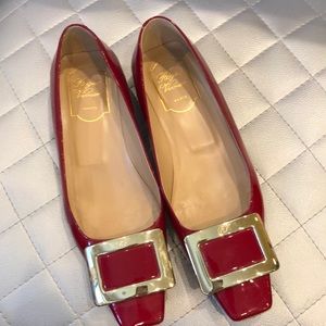 Red flats/kitten heels